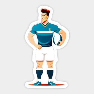 Rugby Player Sticker